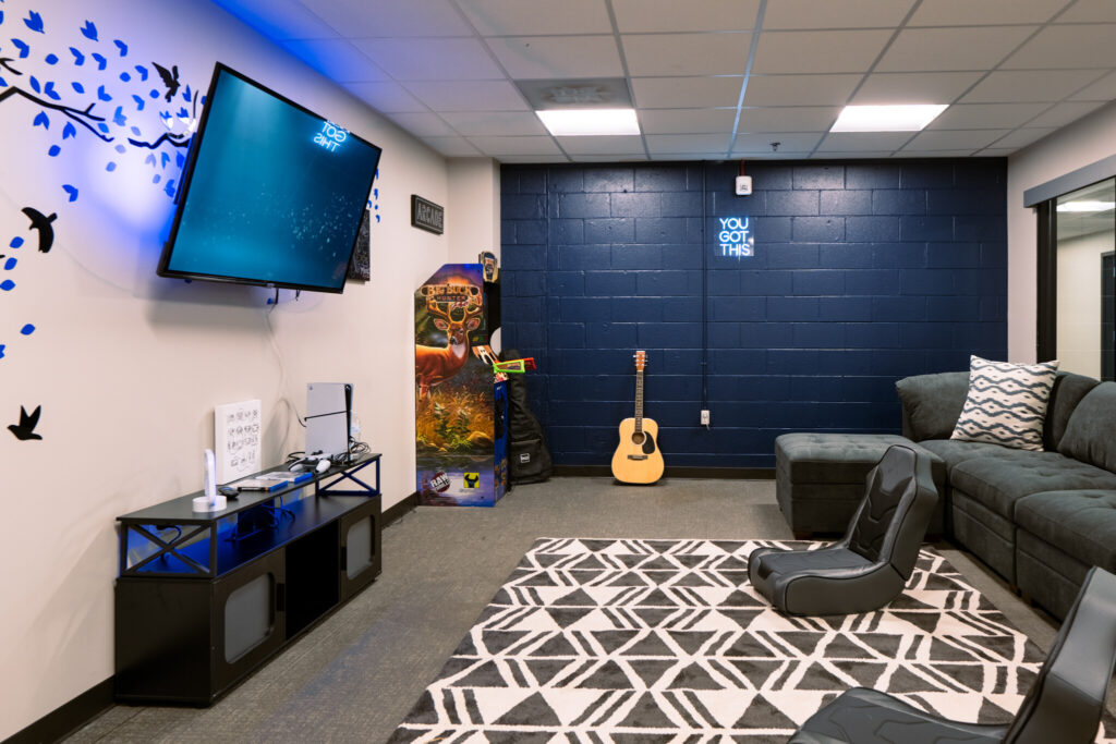 Music and recreation room at our facility.