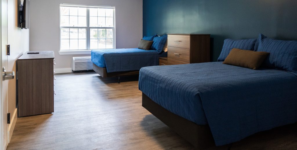 The private bedroom area at our facility.