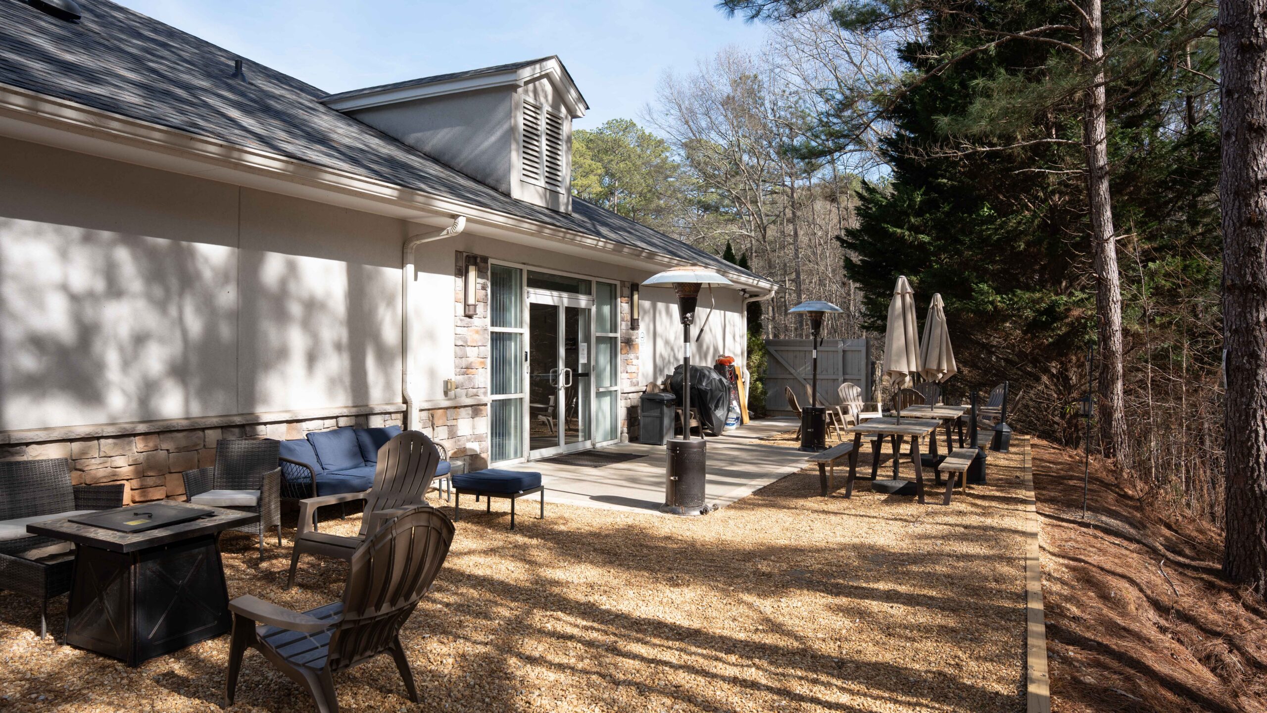 Outdoor patio area at our treatment center.