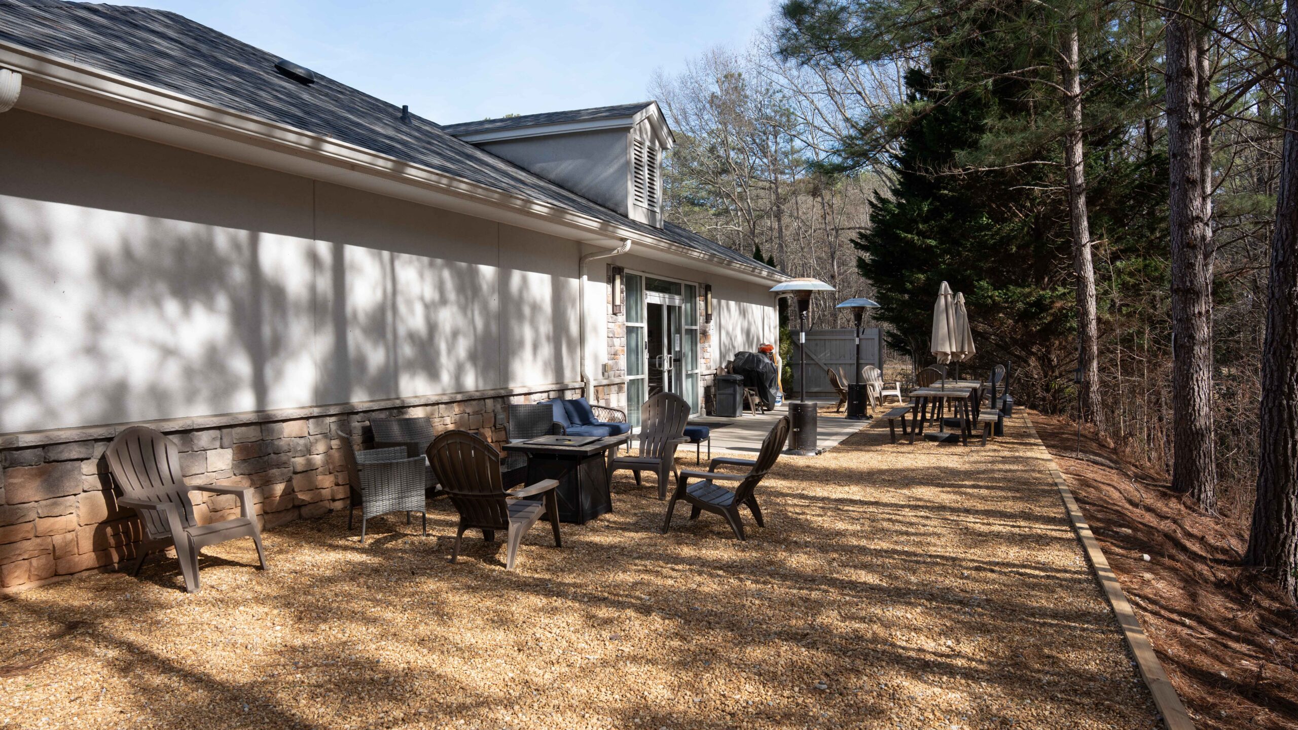 Outdoor patio area at our treatment center.