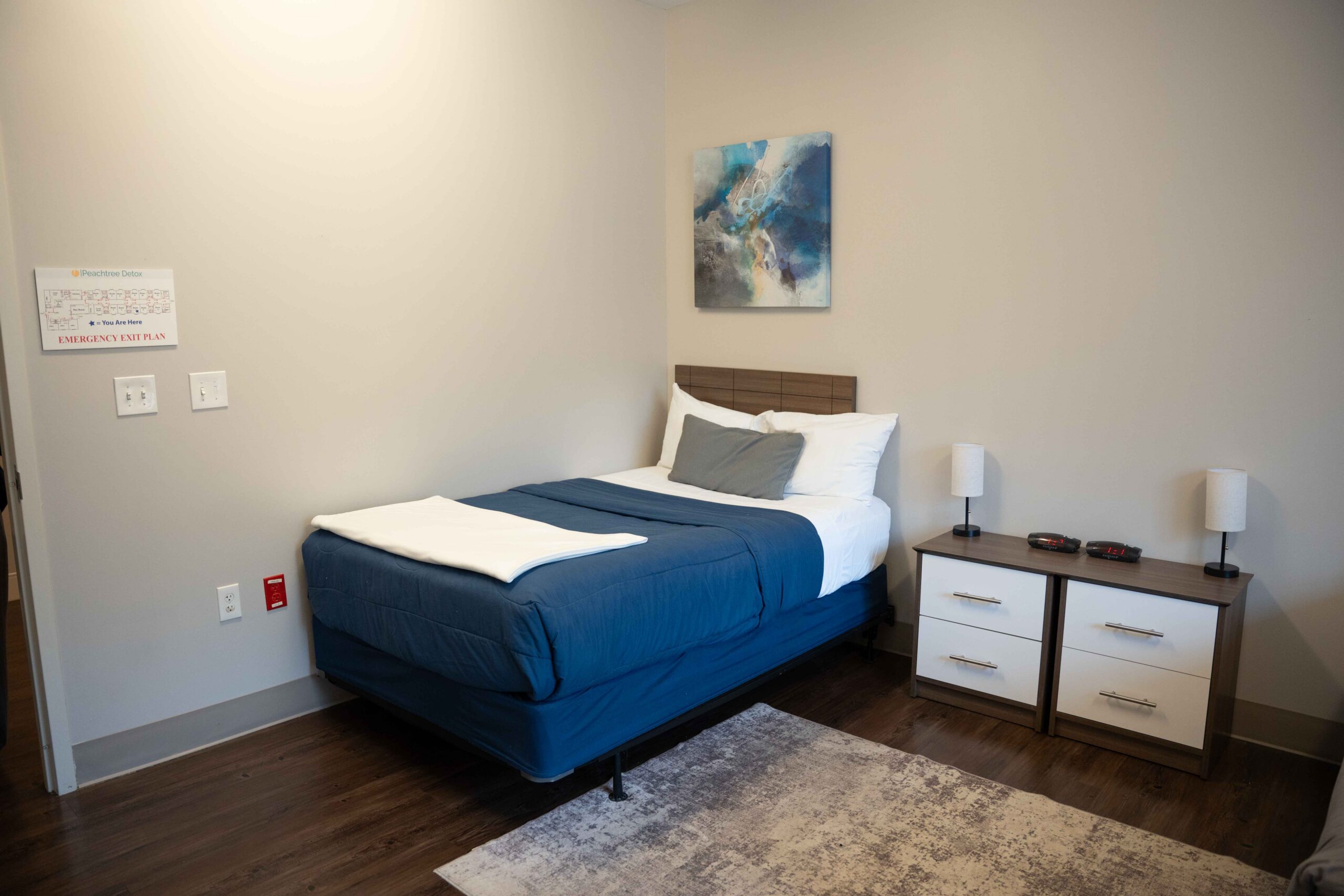 Bedroom area of our treatment center.
