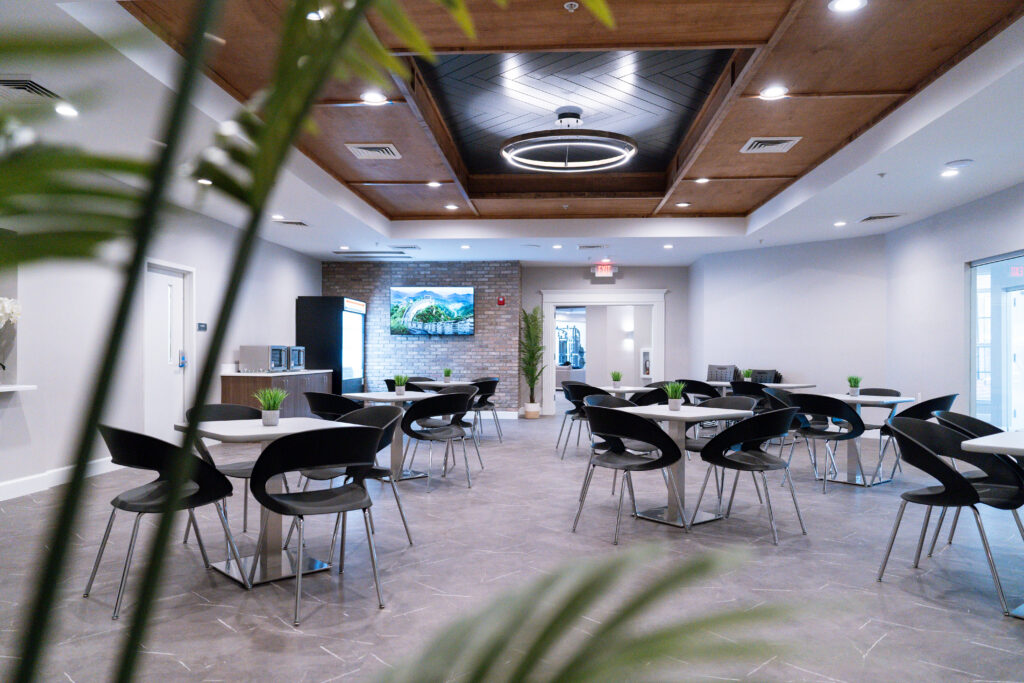 The common area at our facility.