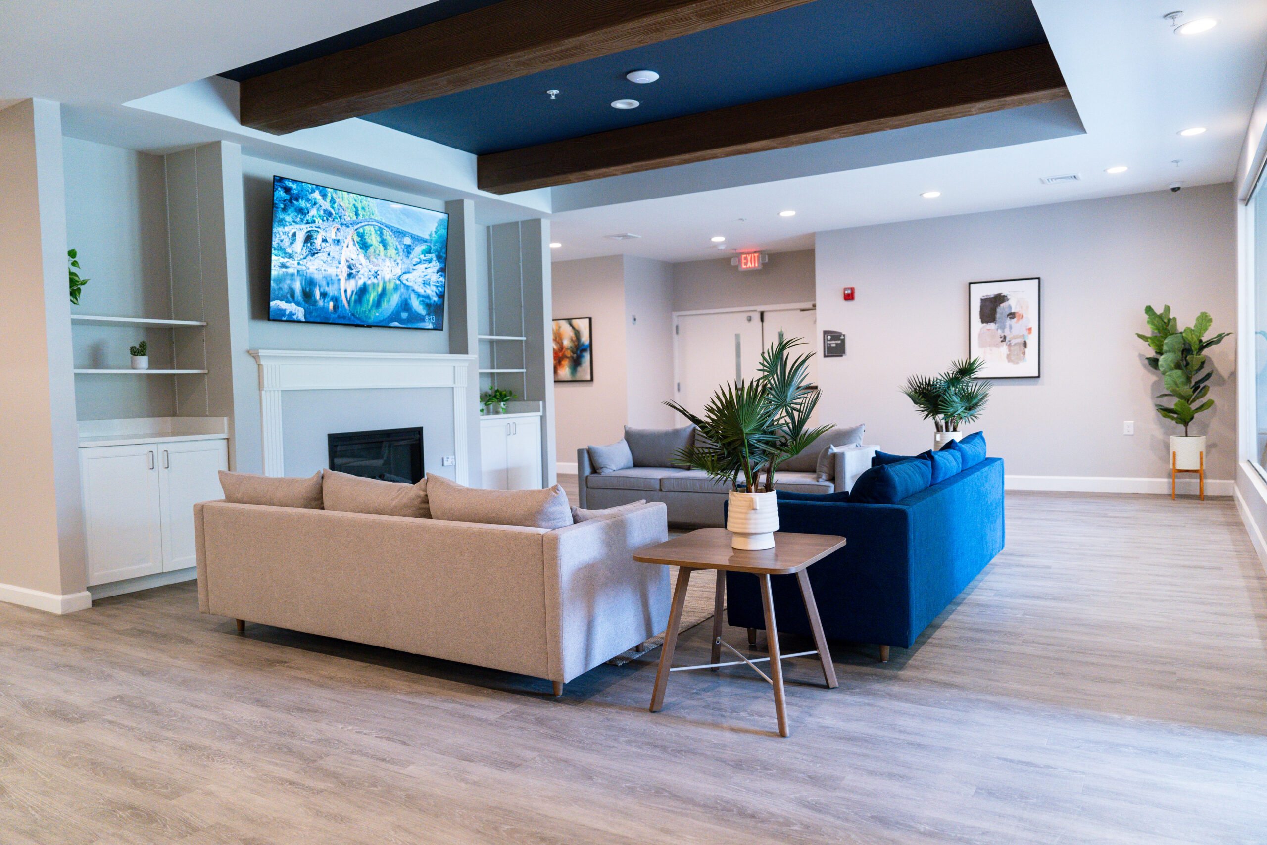 The living room/common space at our facility.