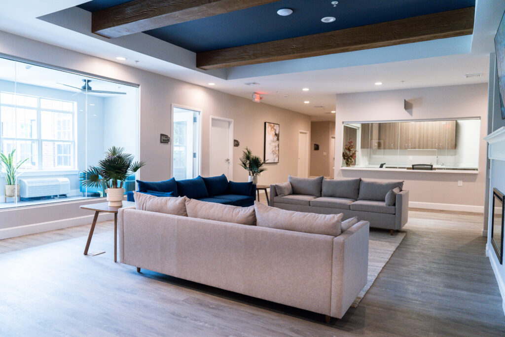 The living room/common space at our facility.