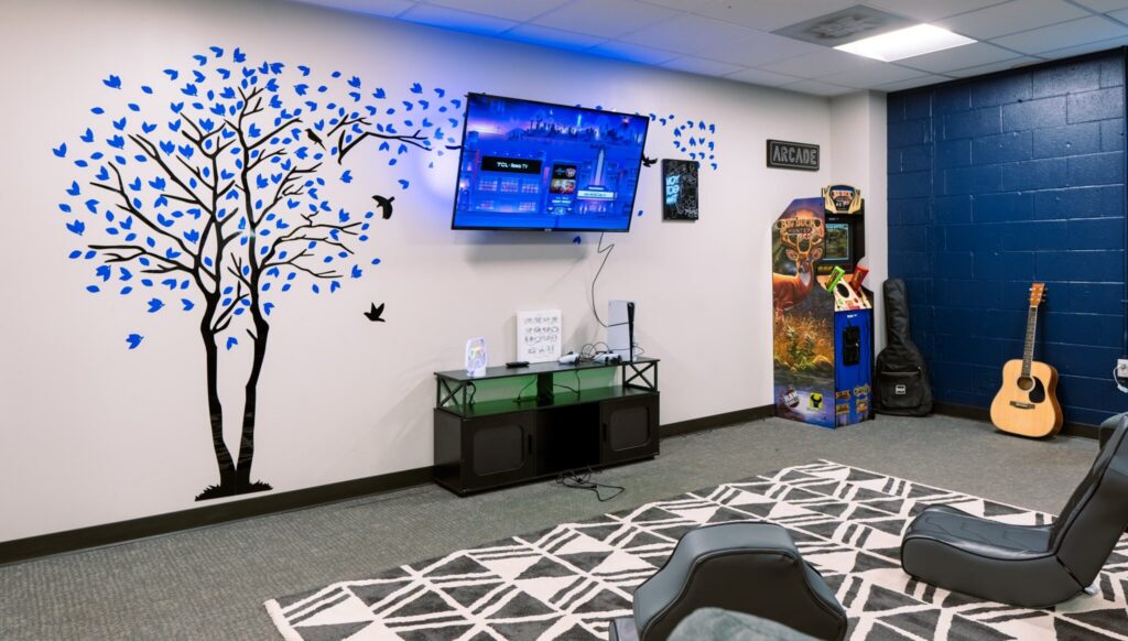 Music and recreation room at our facility.